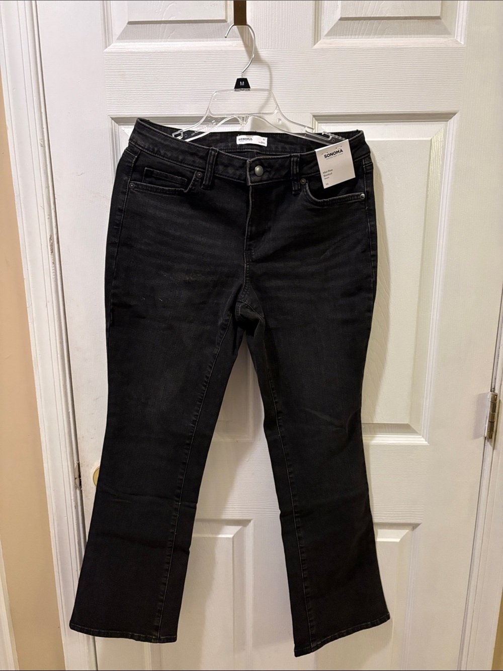 Sonoma mid rise bootcut black denim jeans